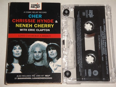 Cher - Comic Relief Record - Love Can Build A Bridge - Feat Cher Cassette Tape single