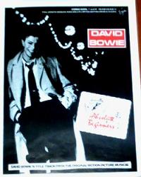 David Bowie Absolute Beginners Poster