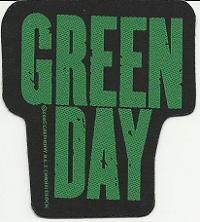 Green Day Logo Cut-Out 2004 Official Woven Patch