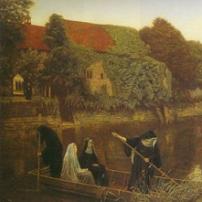 Arthur Hughes The Convent Boat Fine Art Print