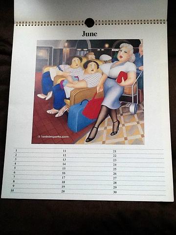 Beryl Cook Signed Official Calendar