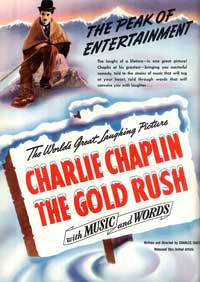 Charlie Chaplin Gold Rush Film Poster