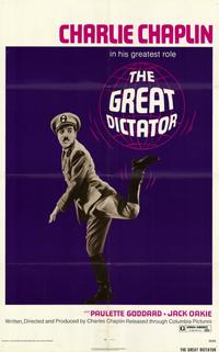 Charlie Chaplin Great Dictator Film Poster