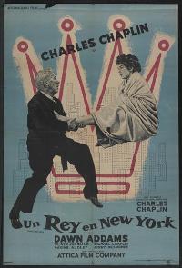 Charlie Chaplin King in New York Argentine Film Poster
