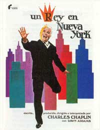 Charlie Chaplin King in New York Spanish Film Poster