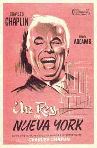 Charlie Chaplin King in New York Spanish Film Poster