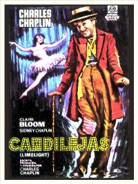 Charlie Chaplin Limelight Spanish Film Poster