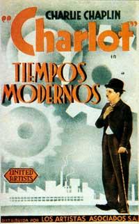 Charlie Chaplin Modern Times Spanish Film Poster