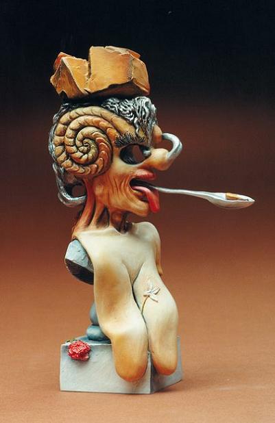 Dali Portrait of Picasso Sculpture