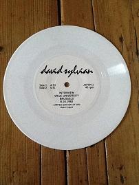 David Sylvian Interview Vrije University Brussels 8.10.1982 white vinyl 7