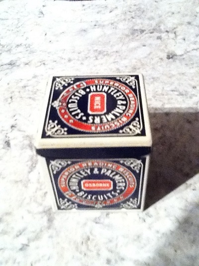 Huntley & Palmers Miniature Advertising Biscuit Tin