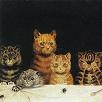 Louis Wain Cats - For What We Are About To Receive Print