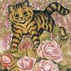 Louis Wain Cats - In The Rose Bush Print