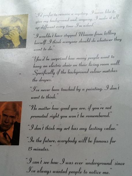 Andy Warhol In His Own Words Paperback Book