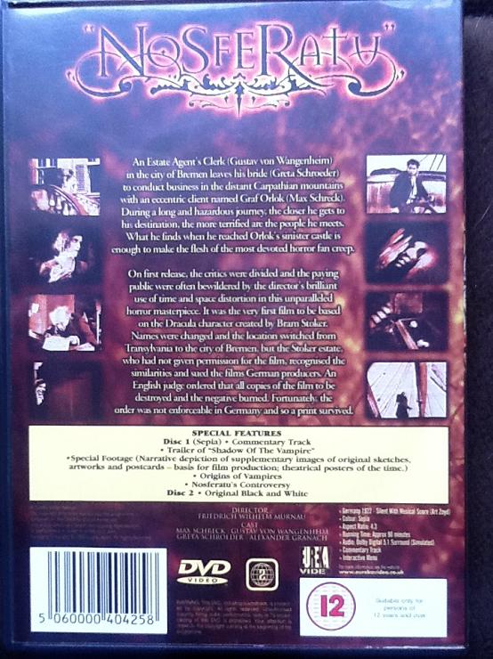 Nosferatu UK Dvd Set