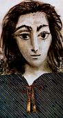 picasso - portrait of jacqueline (collage), 1957