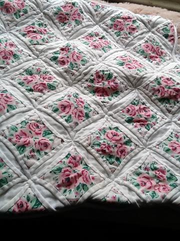Pretty patchwork cushion cover