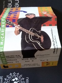Paul McCartney Flowers In The Dirt Cassette and Ticket