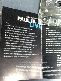Paul McCartney Paul Is Live Cassette