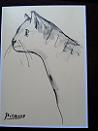 picasso cat postcard