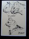 picasso chat/cat postcard