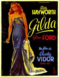 Rita Hayworth Gilda French Film Poster