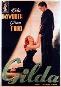 Rita Hayworth Gilda Italian Film Poster