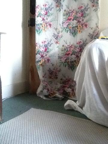Shabby Chic Cotton Unlined Flowery Vintage Curtains