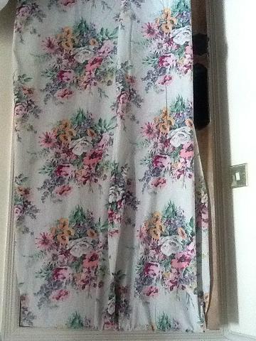 Shabby Chic Cotton Unlined Flowery Vintage Curtains