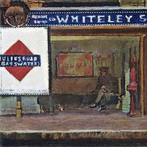 Walter Sickert Queens Road, Bayswater Station 1916 Print