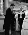 Ingrid Bergman and Yul Brynner filming Anastasia at Elstree Studios, July 1956